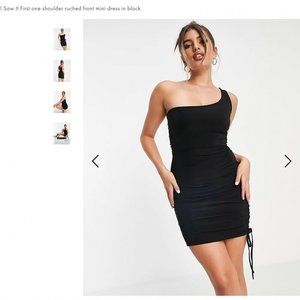 ASOS One Shoulder Black Dress